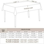 60 X 126 Tablecloth Fits What Size Table