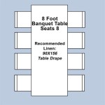 8 Ft Tables Seat How Many