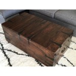 Crate And Barrel Coffee Table Trunk