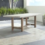Crate And Barrel Concrete Dining Table