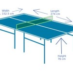 Dimensions Of Table Tennis Net