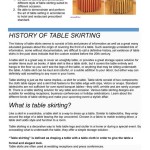 History Of Table Skirting
