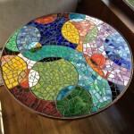 How To Edge A Round Mosaic Table
