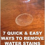 How To Fix Water Marks On Wood Table