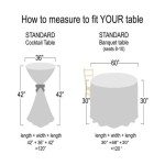 How To Measure A Round Table