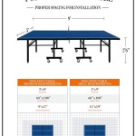 Ping Pong Table Sizes Clearances
