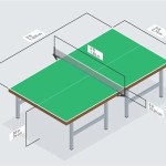 Standard Dimensions Of Table Tennis Court Size