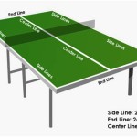 Standard Dimensions Of Table Tennis Court