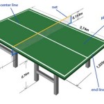 Standard Size Of A Table Tennis Board