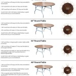 What Is The Diameter Of A 60 Inch Round Table