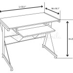 What Is The Standard Size Of Computer Table In Cm Feet