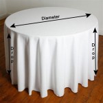 What Size Tablecloth For 72 Round Table