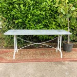 Zinc Top Garden Table